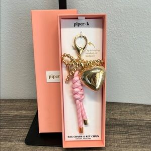 Piper K | Heart/Bow Bag Charm
